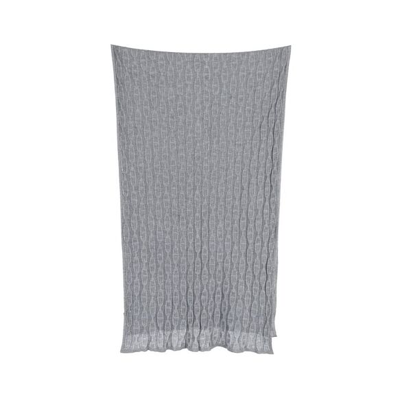 Hermes Chain-Motif Knit Muffler in Grey Cotton and Silk - Picture 1 of 3